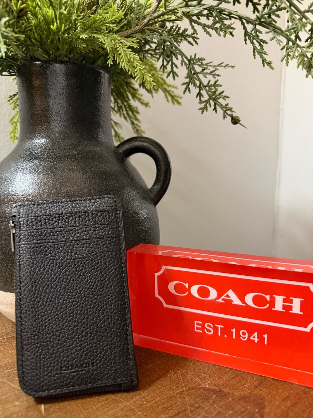 Coach “Bonesy” Zip Card Case (NWOT) - Picture 5 of 9